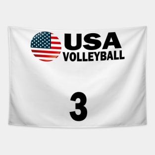 USA Volleyball #3 T-shirt Design Tapestry