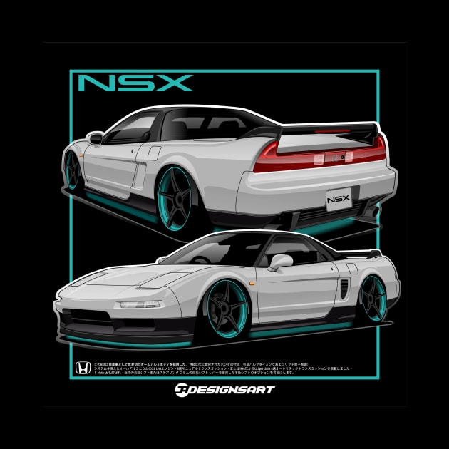 Nsx teal outline design favorite by EF Warehouse 