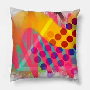 Jumpy abstract splash 1 Pillow