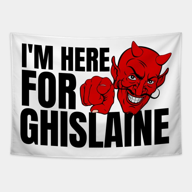 DEAL WITH THE DEVIL - GHISLAINE [MAXWELL] Tapestry by FREE SPEECH SHOP