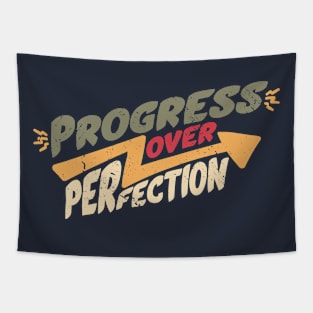 Vintage Progress Over Perfection // Back to School Teacher Saying Tapestry