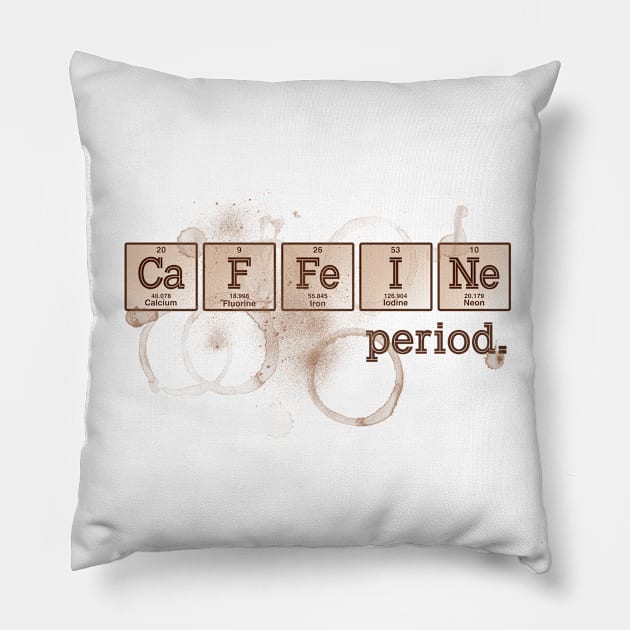 Caffeine Element Pillow by fishbiscuit