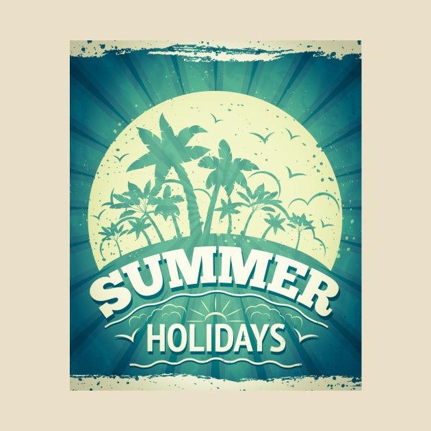 Summer Holidays Vintage by Momentous-art