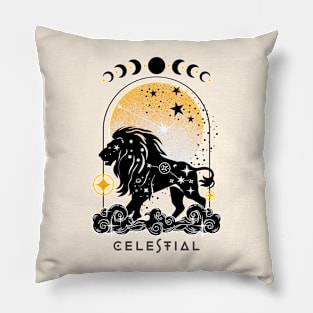 Celestial spirit animal lion Pillow