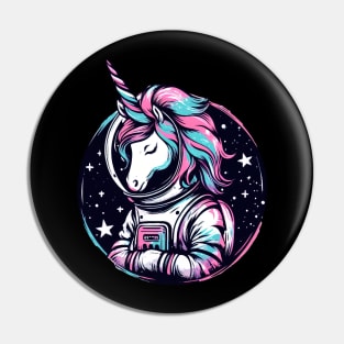 Unicorn astronaut Pin