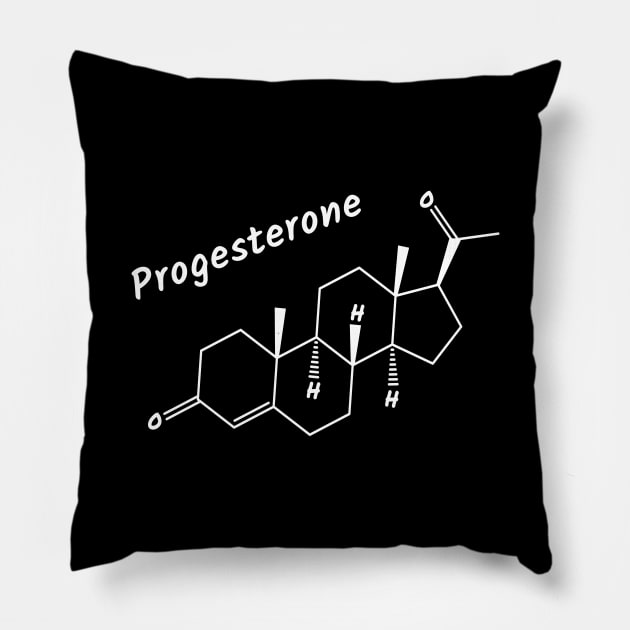 Progesterone  Hormone Pillow by Polyart