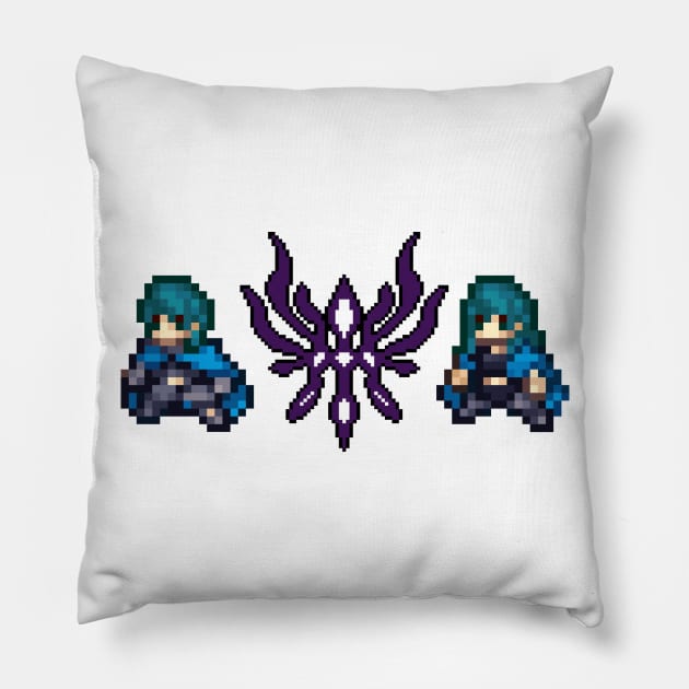 Byleth - 8 bits Pillow by urufangu