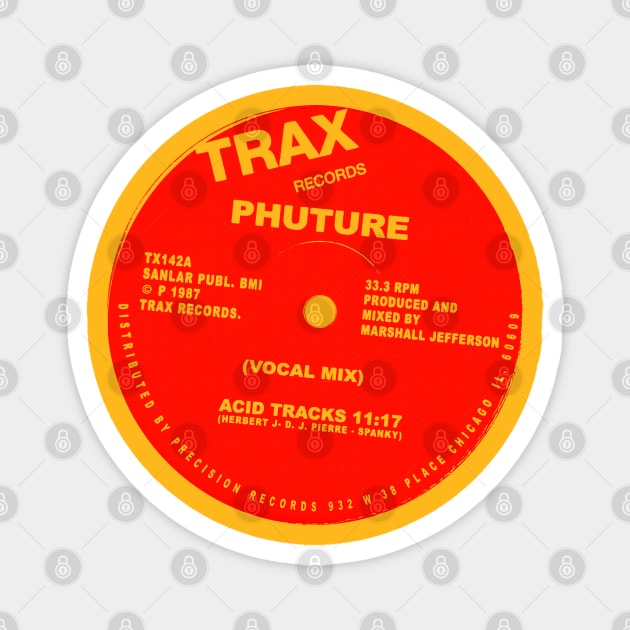 Phuture /// Acid House Vinyl Record Magnet by DankFutura