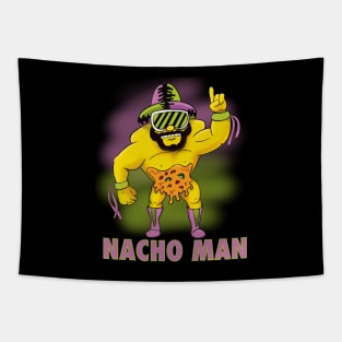 Nacho Man Wrestler Vintage Tapestry