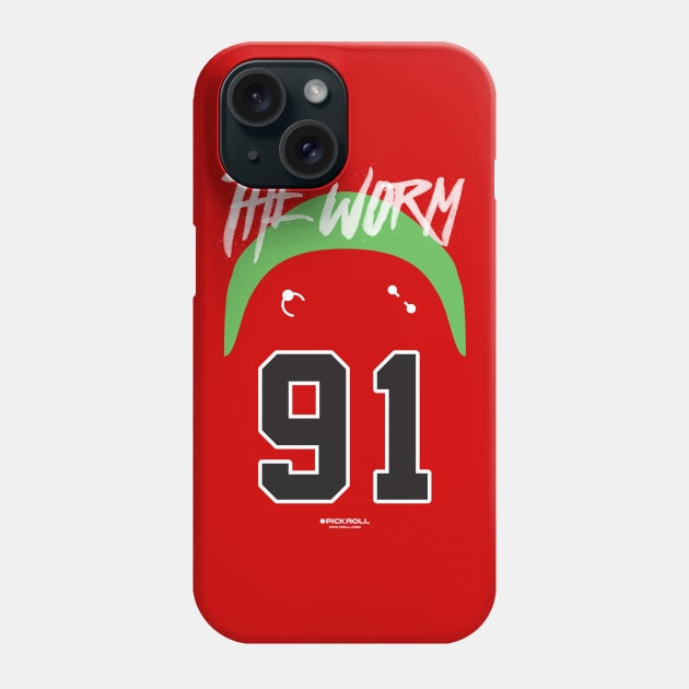 "The Worm" - Dennis Rodman Phone Case by pickrollcom