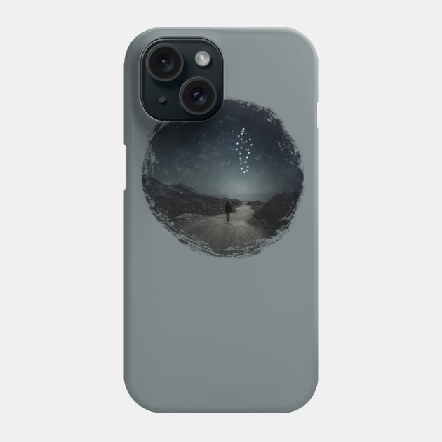 Star Man - Surreal Landscape With Man As Constellation Phone Case by DyrkWyst