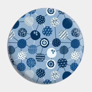 Fun Blue Polka Dots Pin