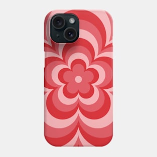 Red Latte Flower Phone Case