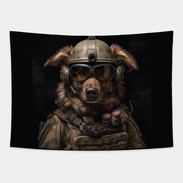 K9 Dog Army Tapestry by AviToys