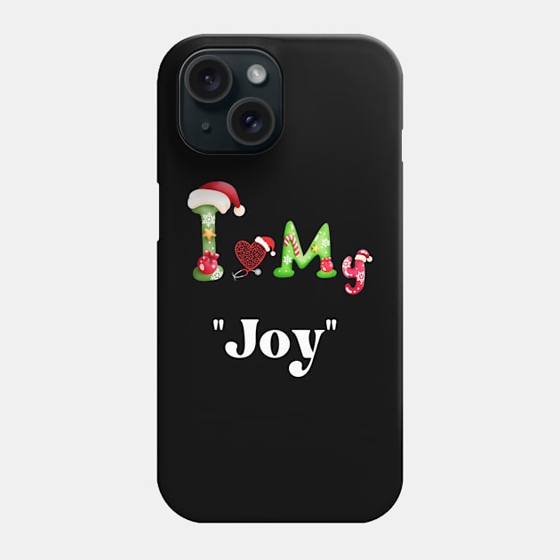 Xmas with Joy Phone Case by Tee Trendz