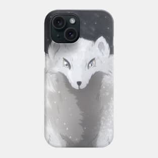 White Fox Phone Case