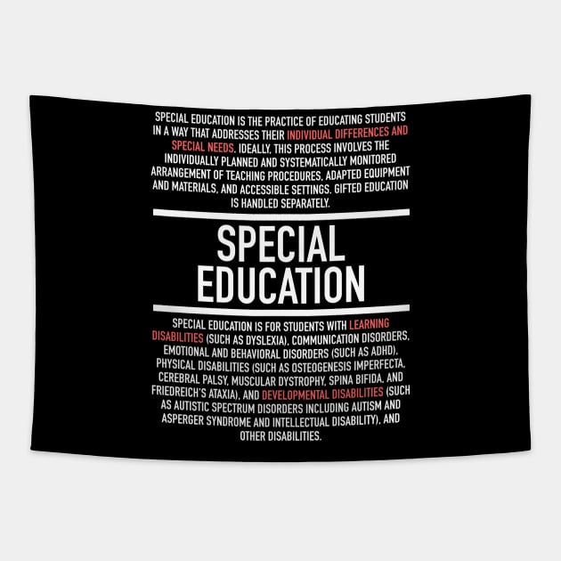 Special Education Definition Tapestry by Hidden Verb