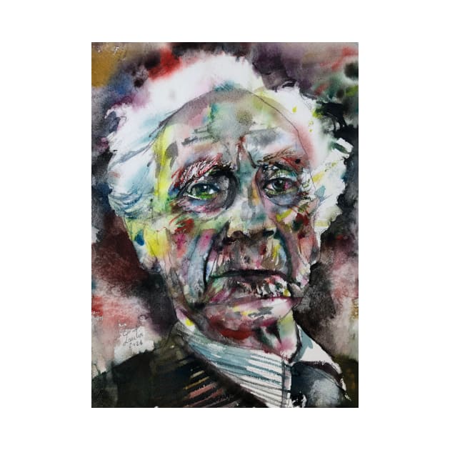 BERTRAND RUSSELL - watercolor portrait .3 by lautir