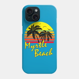 Myrtle Beach Retro Sunset Phone Case