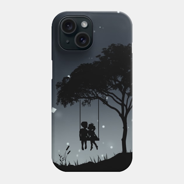 Landscape couple love feel Art Phone Case by Tshirtstory