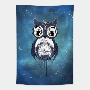 Little fantasy owl Tapestry