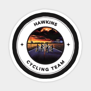 Hawkins Cycling Team V - Black - Funny Magnet