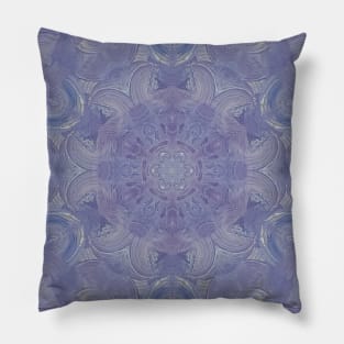 SwirlsC Unique Purple Colorful Abstract Mandala Pillow