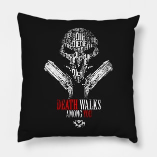 Death Walks Among You - Reaper Overwatch Pillow