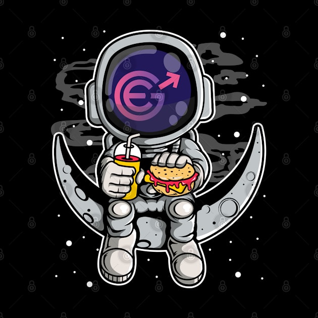 Astronaut Fastfood Evergrow Crypto EGC Coin To The Moon Crypto Token Cryptocurrency Wallet Birthday Gift For Men Women Kids by Thingking About