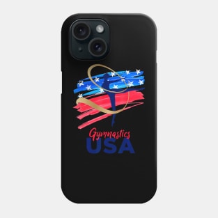 Gymnastics USA Support the Team USA Flag Phone Case