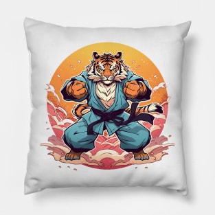 karate tiger Pillow