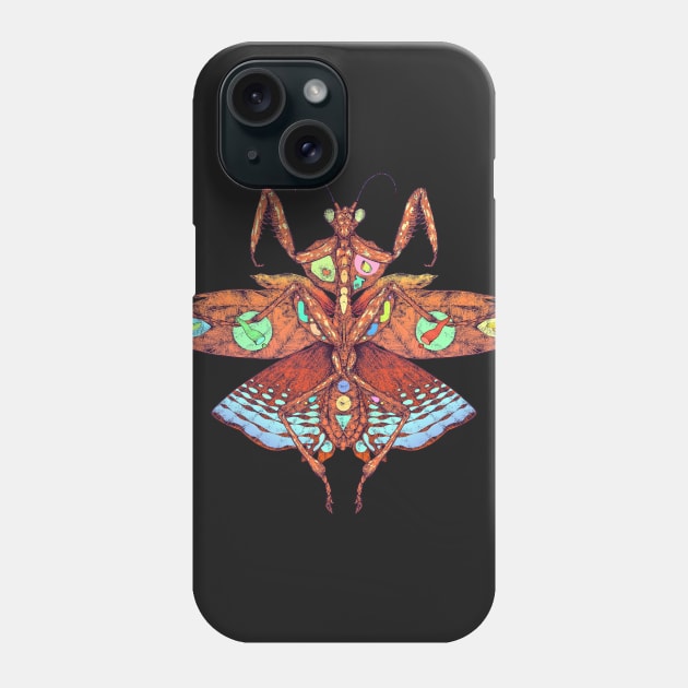 Red Mantis Phone Case by ImmortalPink