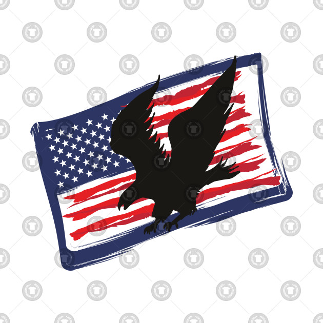 American Eagle Graphic Design American Flag American Flag