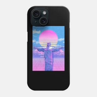 jesus statue vaporwave Phone Case