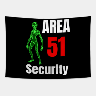 Area 51 Alien Security Design Tapestry