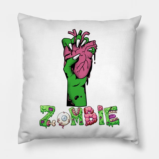 Heart in my hand Pillow by MZeeDesigns