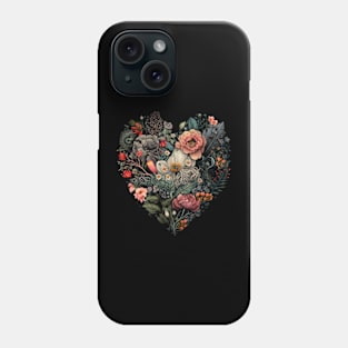 Floral Heart Art Phone Case