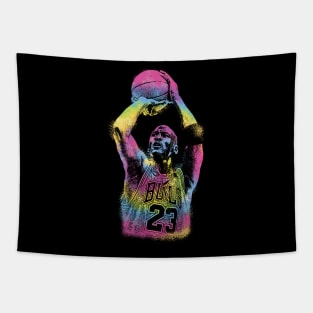 Colorful Michael Jordan Tapestry