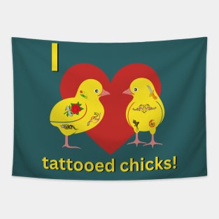 I love tattooed chicks Tapestry