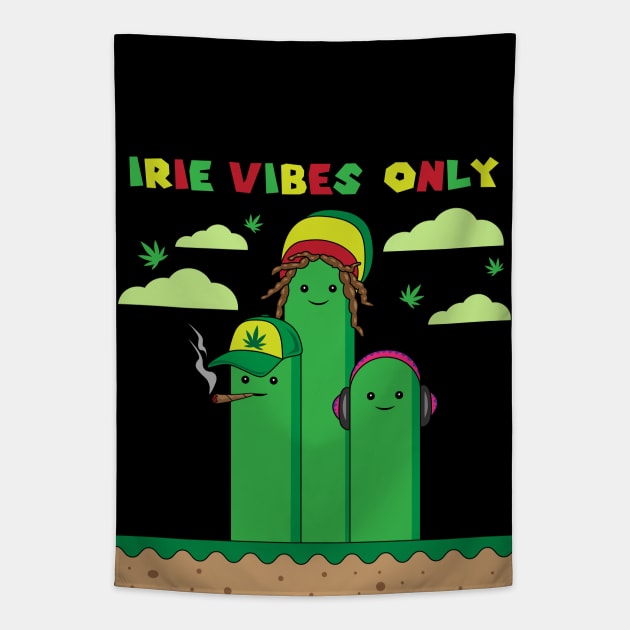Irie Vibes Only Tapestry by MightyShroom