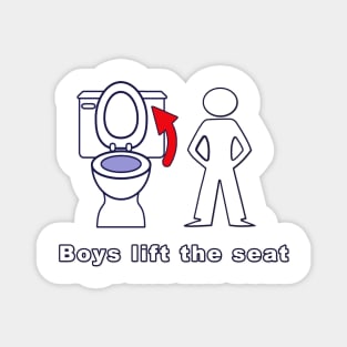 Boys Lift the Seat Magnet