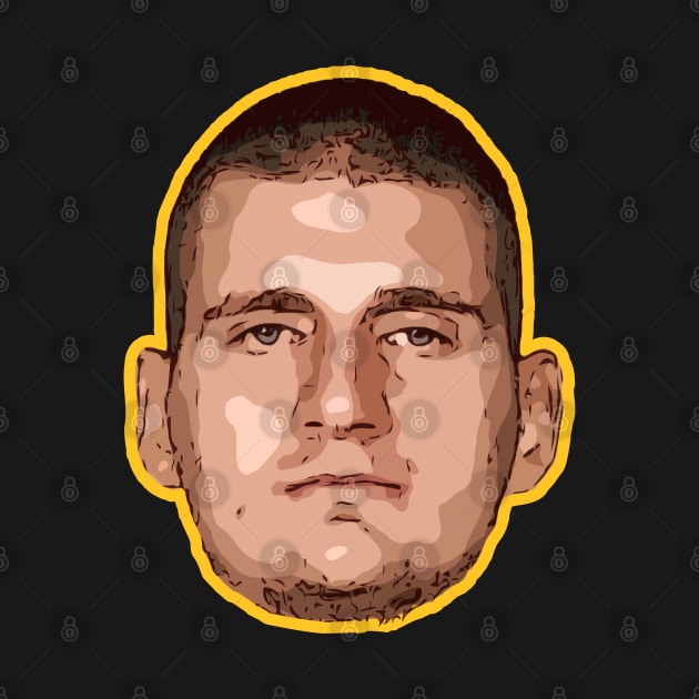 Nikola Jokic Denver Nuggets by Playful Creatives