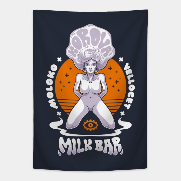 Korova Milk Bar - Cult Sci Fi Tapestry by Nemons