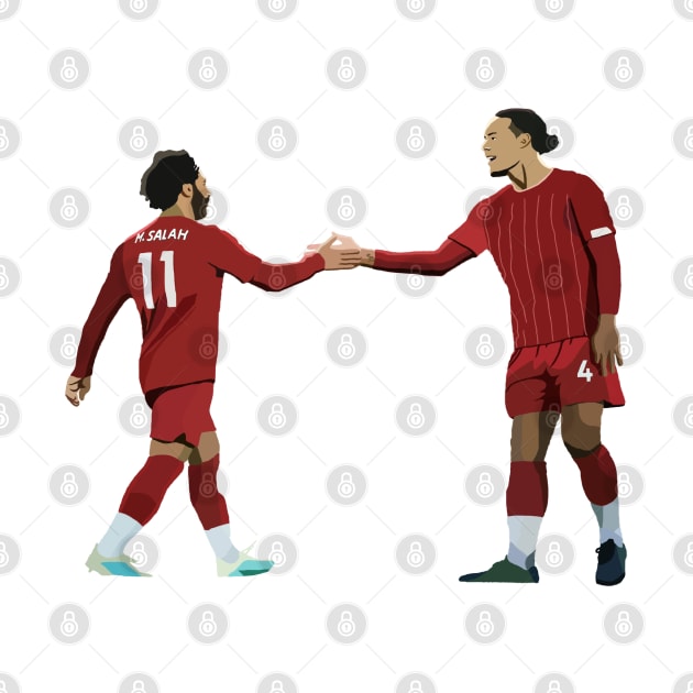 Mohamed Salah & Virgil van Dijk by Webbed Toe Design's