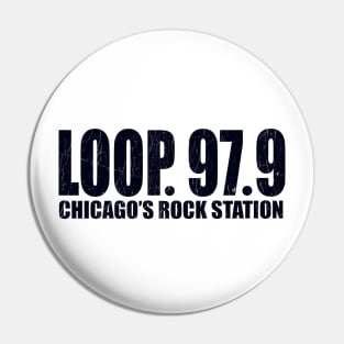 Retro 1977 The Loop Radio Pin