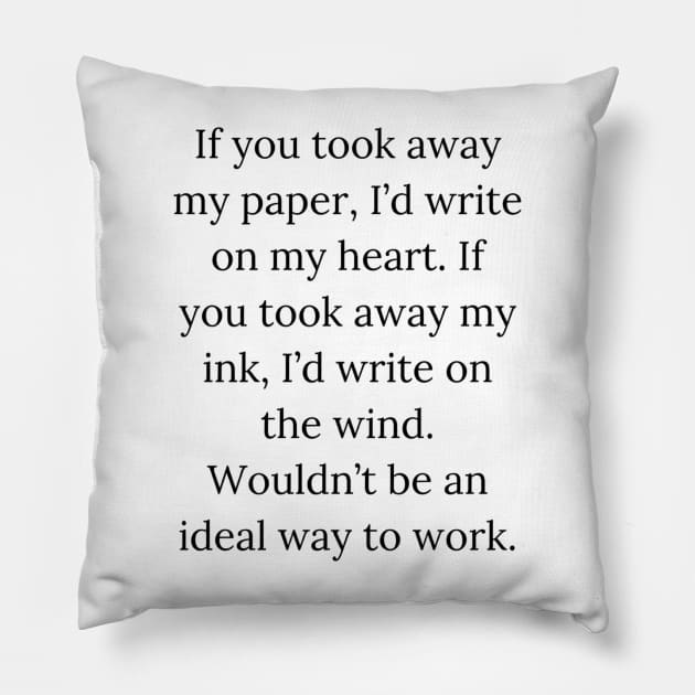 I’d write on the wind Pillow by mywanderings