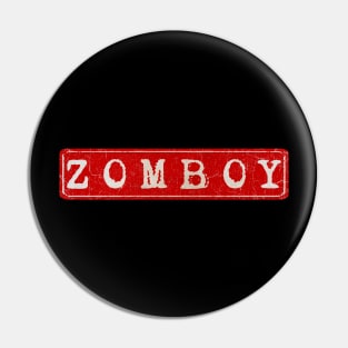 vintage retro plate Zomboy Pin