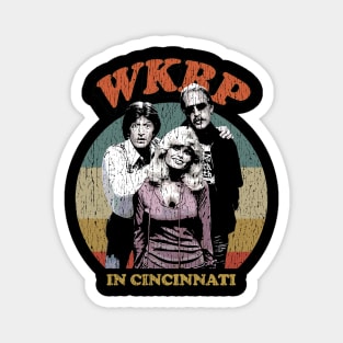 retro wkrp in cincinnati circle Magnet