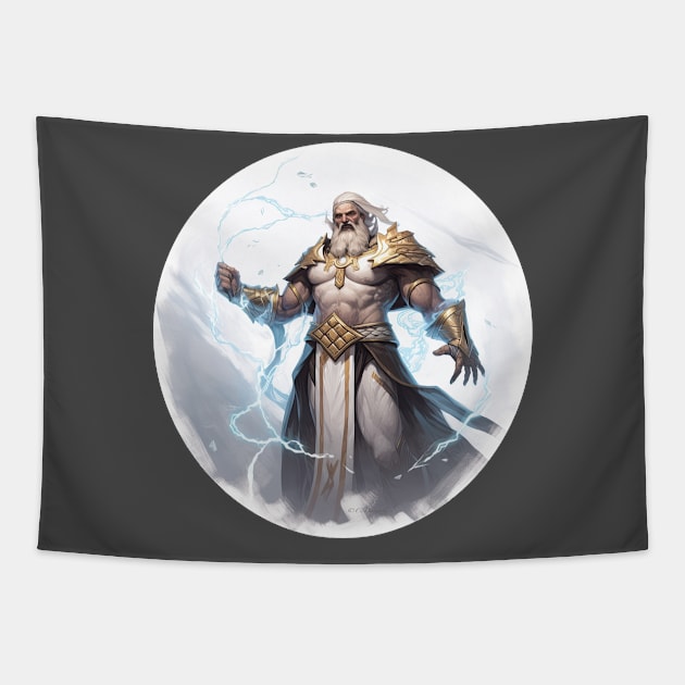 Greek God Zeus Tapestry by Urban Archeology Shop Gallery