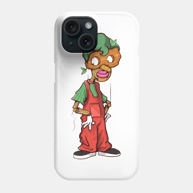 Dope Slluks character blockhead joker man posing illustration Phone Case by slluks_shop